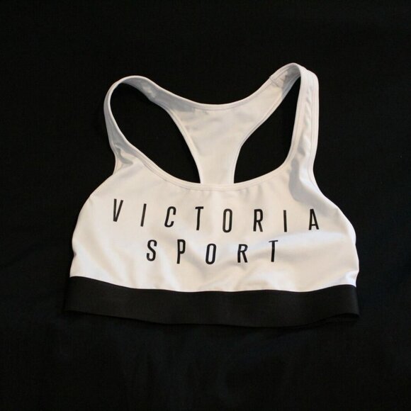 ✨2/$20 Victoria's Secret The Player Racerback Sports Bra Spellout XS H11442 - Picture 5 of 6